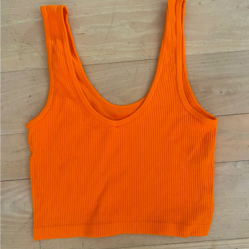 Suzette collection orange cropped tank. Perfect condition